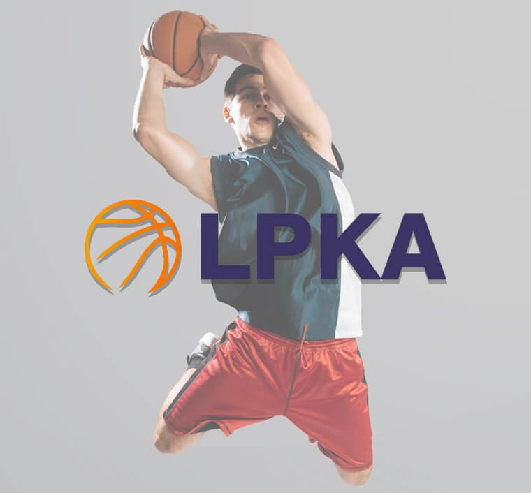 Lpka logo su krepšininku